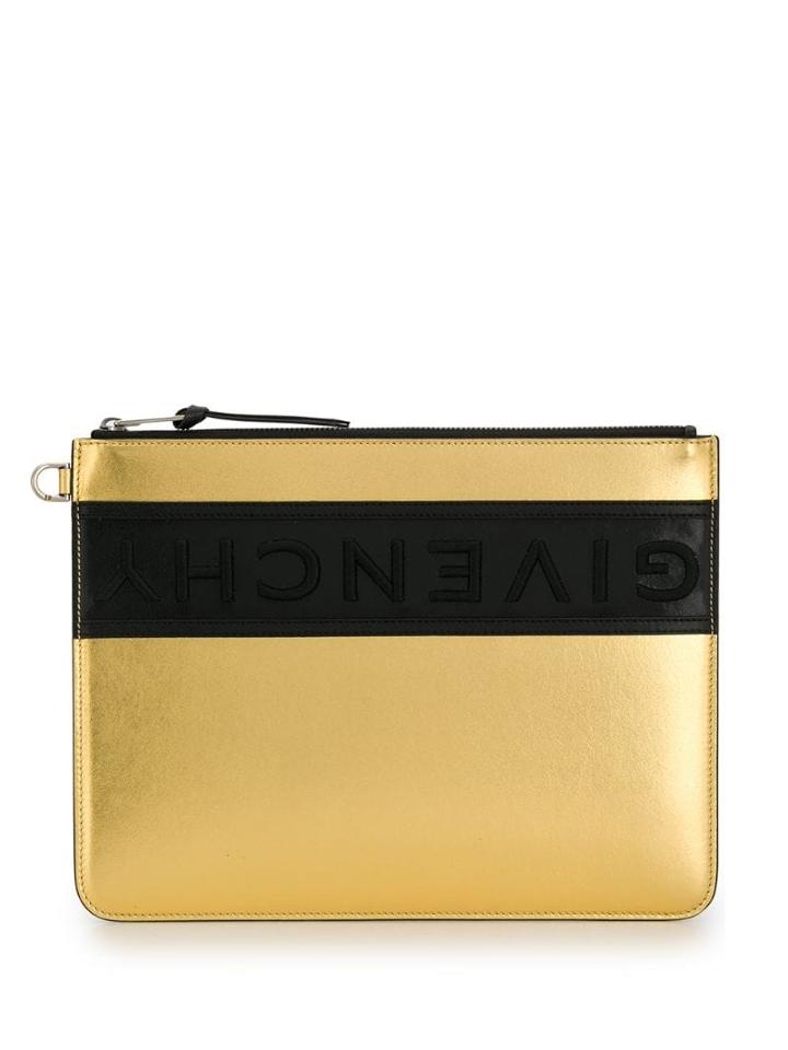 Givenchy Metallic Clutch - Gold