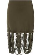 Gloria Coelho Cut Out Skirt - Green