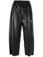 Mm6 Maison Margiela Faux Leather Cropped Trousers
