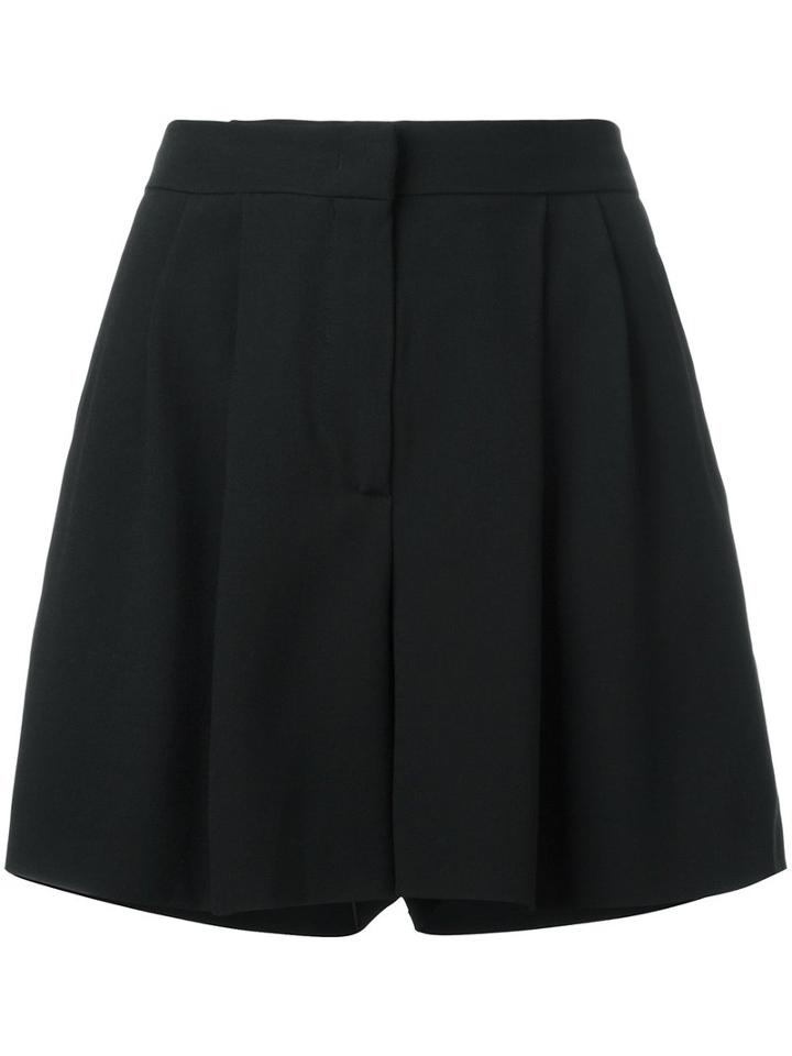 Alberta Ferretti Pleated Shorts, Women's, Size: 40, Black, Acetate/rayon