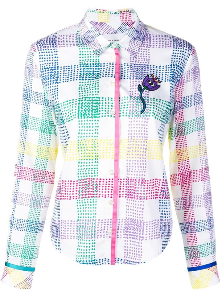 Mira Mikati Check Print Shirt - White