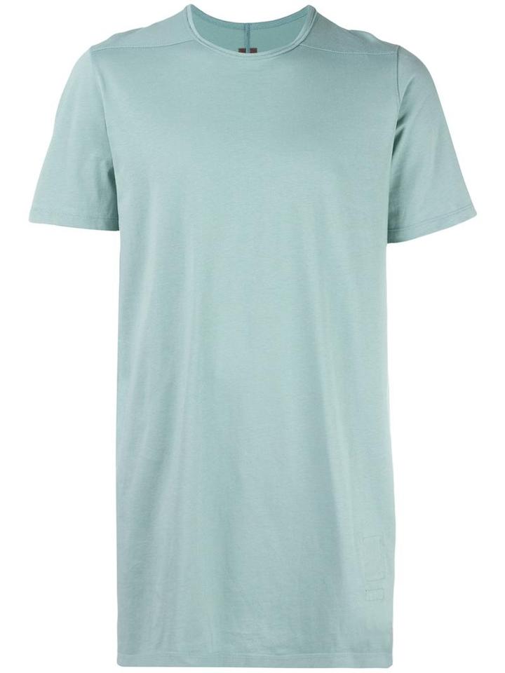 Rick Owens Drkshdw Elongated T-shirt, Size: Small, Blue, Cotton