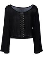 Iro Charlee Blouse, Women's, Size: Small, Black, Polyurethane/lyocell