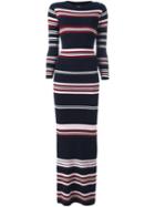 Chinti And Parker Rib Striped Long Dress