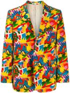 Comme Des Garçons Vintage Abstract Printed Jacket - Yellow
