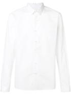 Ami Alexandre Mattiussi Classic Collar Shirt With Chest Pocket - White