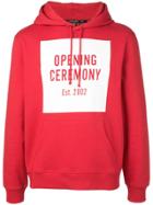 Opening Ceremony Box Logo Hoodie - Red