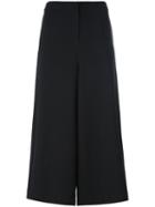 Demoo Parkchoonmoo Wide Leg Cropped Trousers, Women's, Size: 38, Black, Polyester