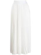 Poiret Ella Plissé Maxi Skirt - White