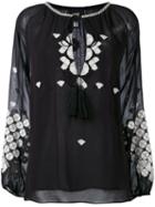 Cavalli Class - Contrast Tunic - Women - Viscose - 40, Women's, Black, Viscose
