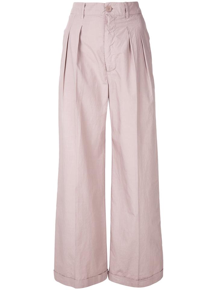 Erika Cavallini Wide Leg Trousers - Pink & Purple