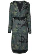 The Upside Camouflage Print Anja Hooded Coat - Green