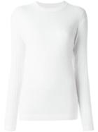 Dkny Turtleneck Sheer Ribbed Sweater, Women's, Size: Medium, White, Wool/alpaca