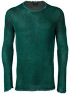 Avant Toi Long-sleeve Fitted Sweater - Green