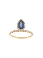 Anita Ko Tear Drop Ring - Metallic