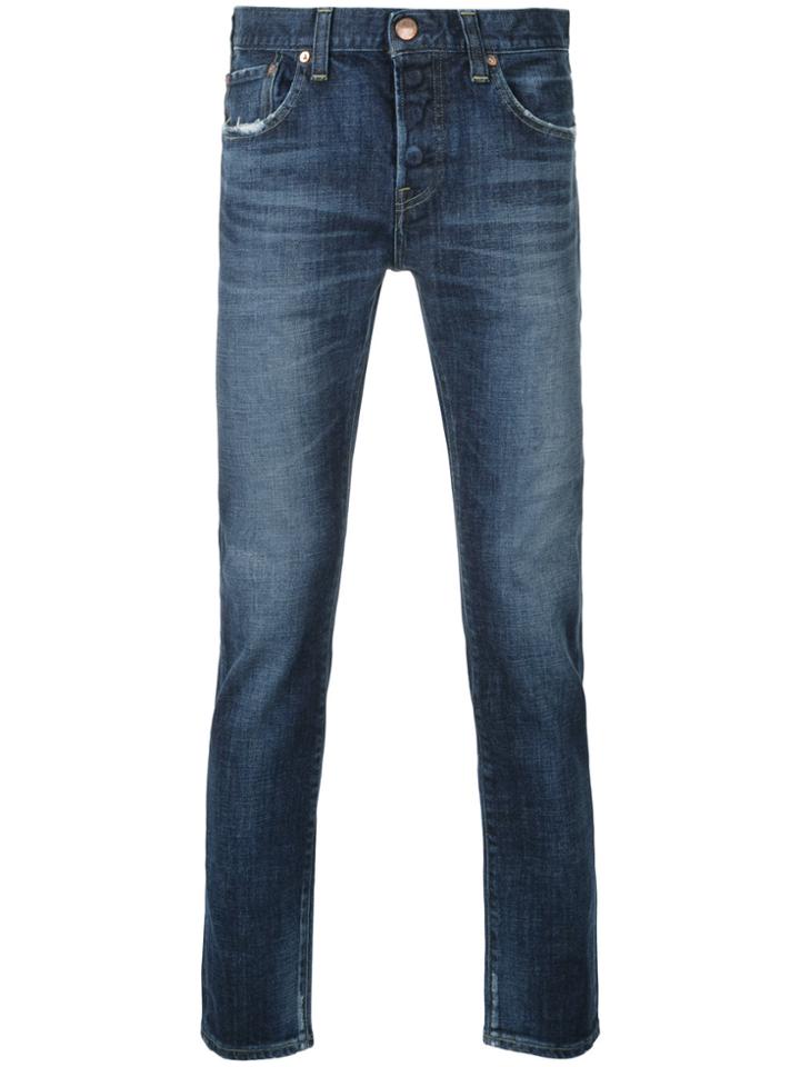 Red Card Light-wash Fitted Jeans - Blue