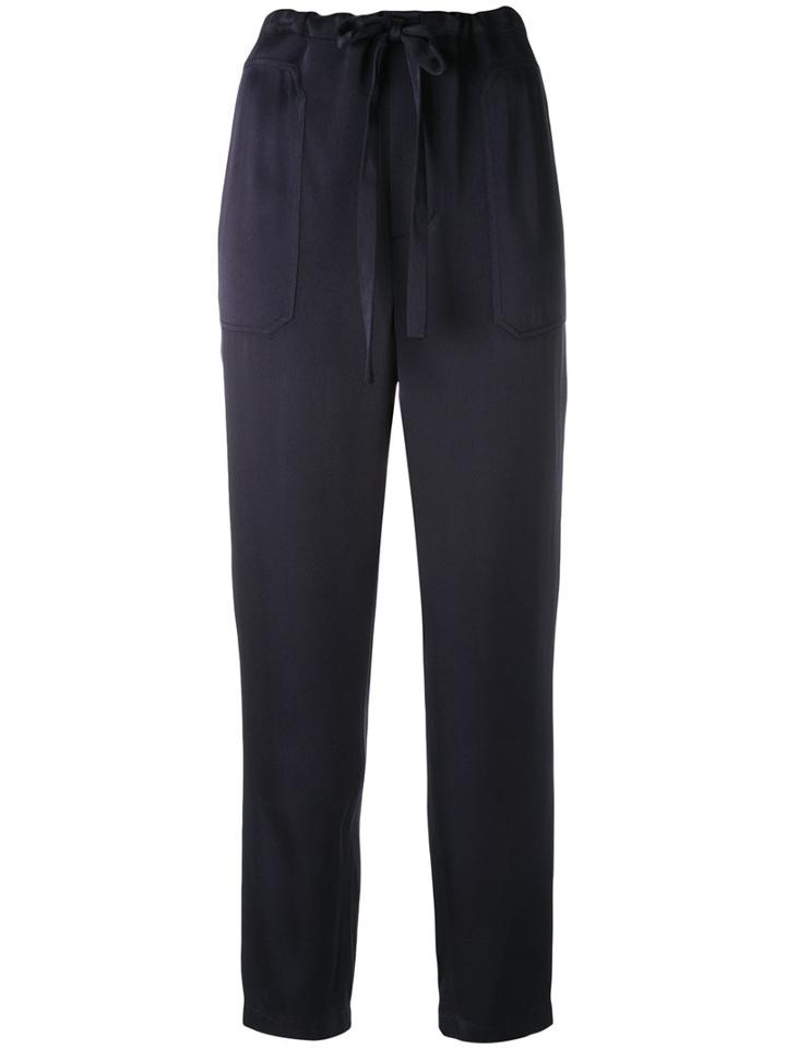 Vince Shift Trousers, Women's, Size: Medium, Blue, Viscose/acetate