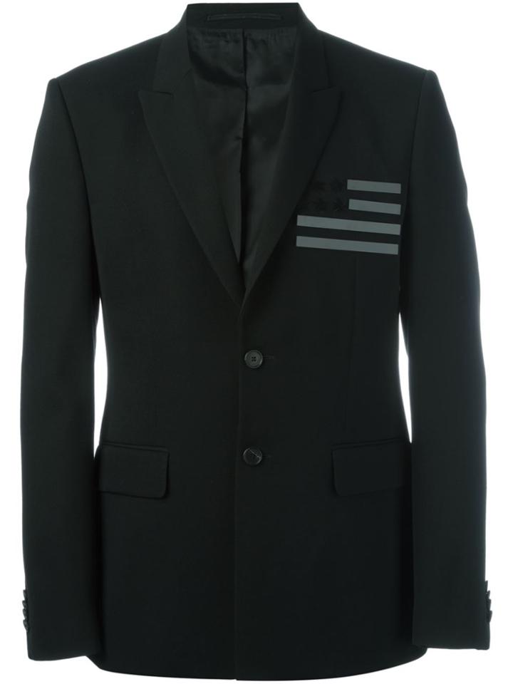 Givenchy Flag Detail Blazer - Black