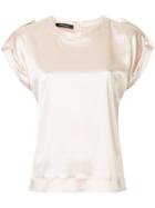 Cédric Charlier Turned Up Sleeve Blouse - Neutrals
