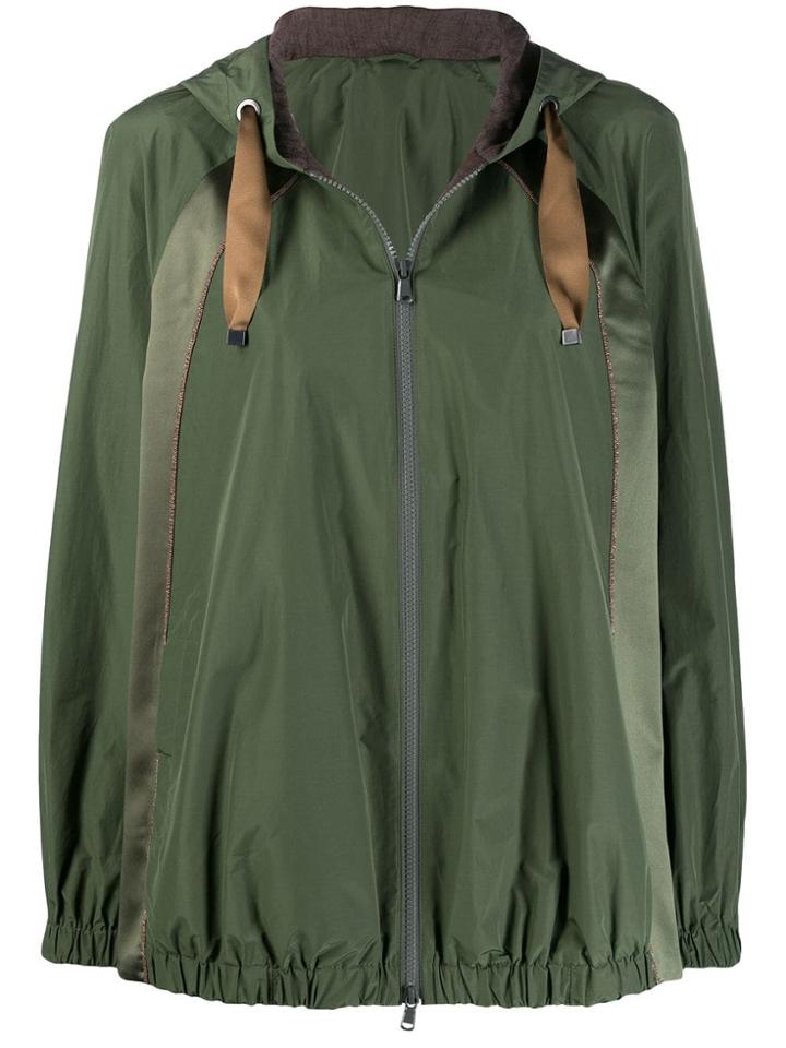 Brunello Cucinelli Zip-front Hoodie - Green