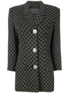 Versus Pre-owned 1990's Tartan Blazer - Black