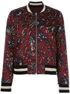 Isabel Marant Étoile Dabney Bomber Jacket, Women's, Size: 38, Red, Cotton/polyester/viscose