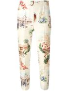 Moschino Vintage Classicist Roman Trousers - Multicolour