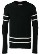Ziggy Chen Striped Cashmere Sweater - Black