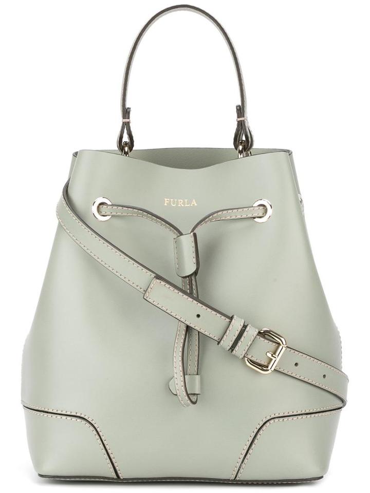 Furla Stacy Bucket Tote, Women's, Green, Leather