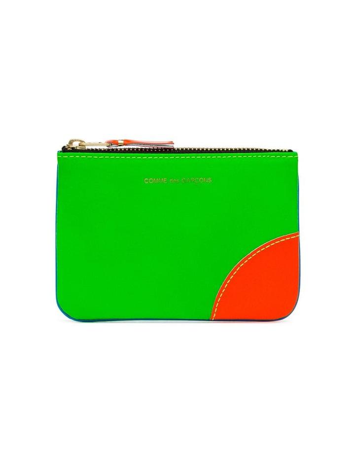 Comme Des Garçons Wallet Red Green And Blue Fluorescent Coin Purse