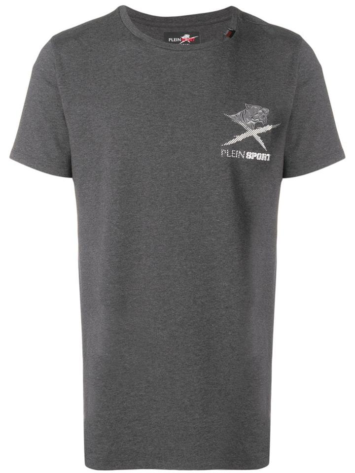 Plein Sport Logo Crest T-shirt - Grey
