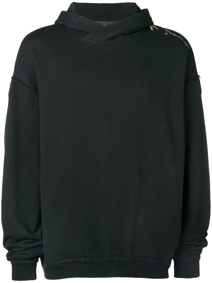 Haider Ackermann Flower Hoodie - Black