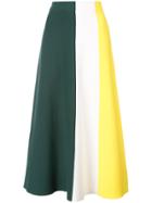 Derek Lam Colorblocked Knit Skirt - Green