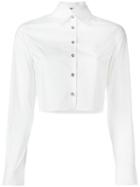 Jourden Cropped Shirt, Women's, Size: 38, White, Cotton