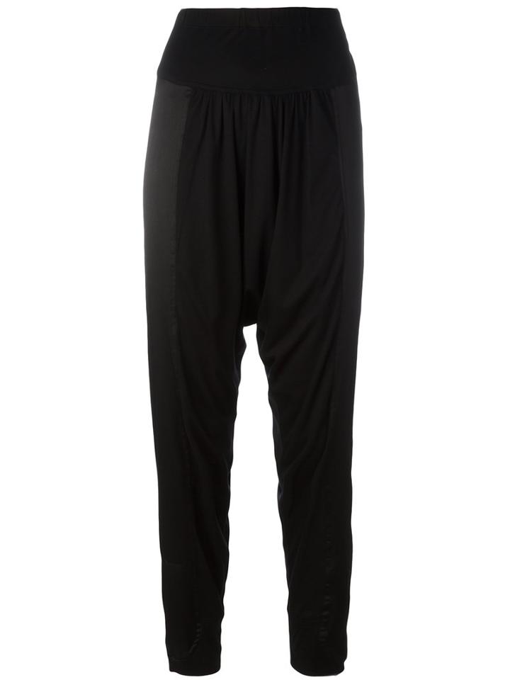 Tsumori Chisato Drop Crotch Trousers, Women's, Size: Medium, Black, Cupro/lyocell/silk
