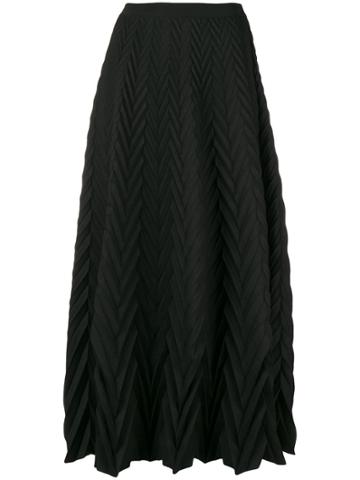 Pierantoniogaspari Knitted Midi Full Skirt - Black