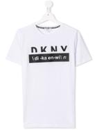 Dkny Kids Logo Patch T-shirt - White