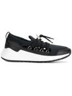 Buscemi Two-tone Lace Up Sneakers - Black