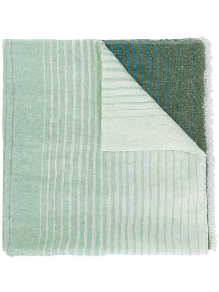 Sonia Rykiel Striped Scarf - Green