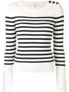 Frame Denim Striped Sweater - White
