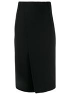 Emporio Armani Wrap Pencil Skirt - Black