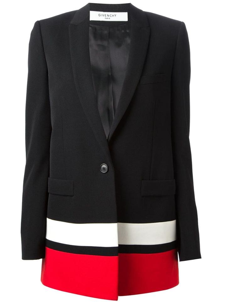 Givenchy Contrasted Hem Blazer - Black