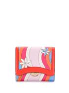 Emilio Pucci Printed Foldover Card Holder - Pink