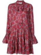 Alexis Floral Print Dress - Red