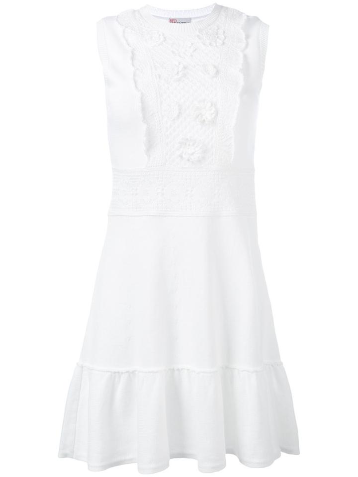 Red Valentino - Crochet Insert Dress - Women - Silk - M, Women's, White, Silk