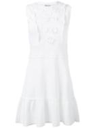 Red Valentino - Crochet Insert Dress - Women - Silk - M, Women's, White, Silk