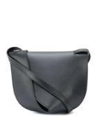 Giaquinto Layered Leather Shoulder Bag - Black