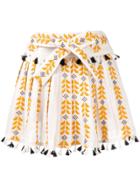 Dodo Bar Or Embroidered Mini Skirt - White
