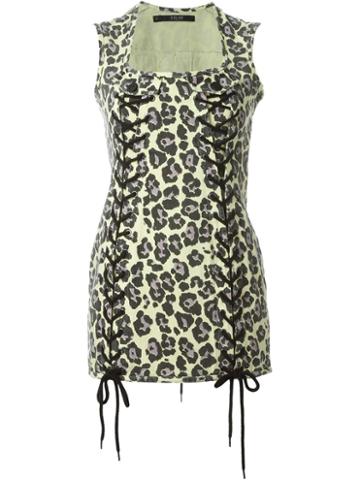 Sibling Leopard Print Mini Dress