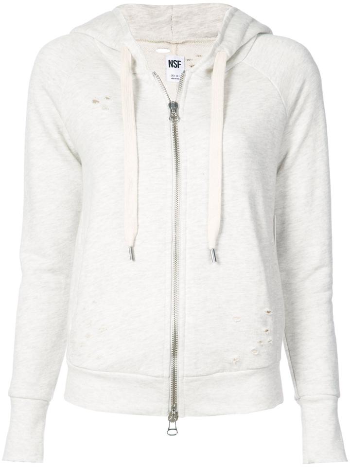 Nsf Roxie Zipped Hoodie - Grey